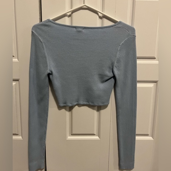 NWOT Garage Ribbed V-Neck Long Sleeve Top - Picture 5 of 5